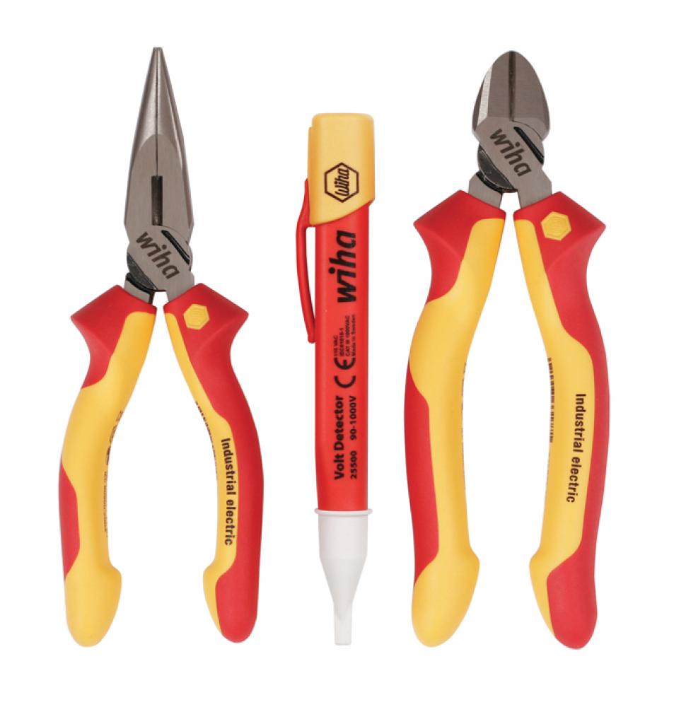 Insulated Pliers/Cutters/Volt Detector 3 Piece Set<span class=' ItemWarning' style='display:block;'>Item is usually in stock, but we&#39;ll be in touch if there&#39;s a problem<br /></span>