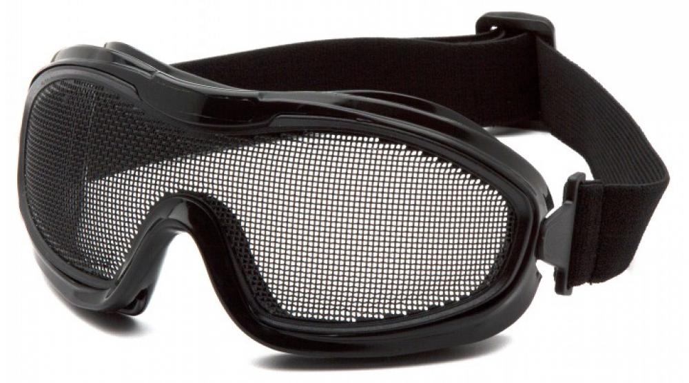 Wire Mesh Goggle - Black goggle with single wire mesh lens<span class=' ItemWarning' style='display:block;'>Item is usually in stock, but we&#39;ll be in touch if there&#39;s a problem<br /></span>