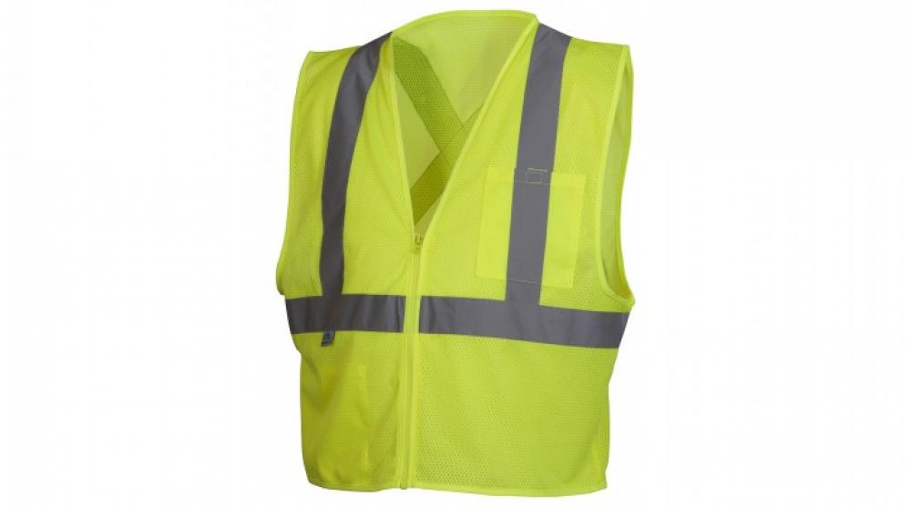 Safety Vest - Hi-Vis Lime Vest with Reflective Tape - Size Large<span class=' ItemWarning' style='display:block;'>Item is usually in stock, but we&#39;ll be in touch if there&#39;s a problem<br /></span>