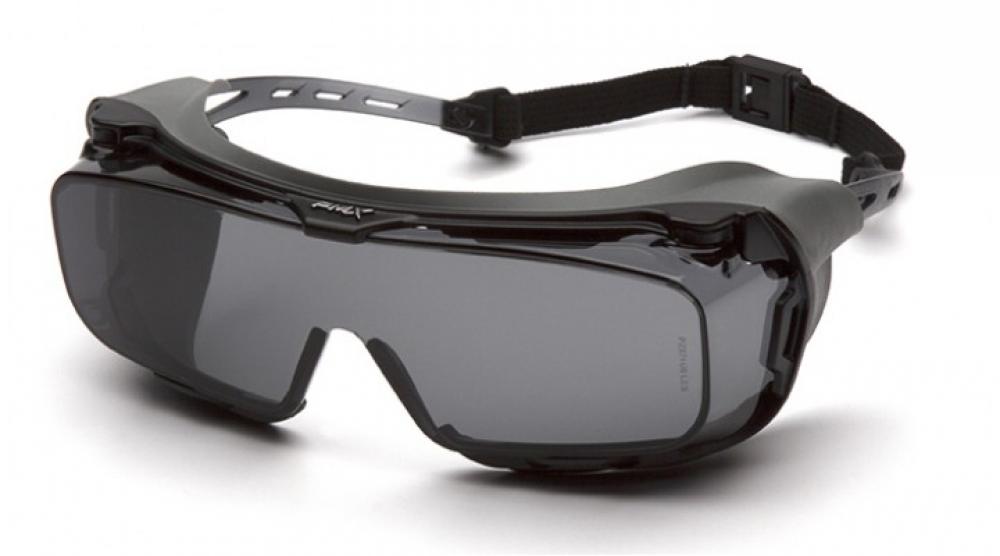 Cappture Plus - Gray Temples/Gray H2X Anti-fog with Rubber Gasket<span class=' ItemWarning' style='display:block;'>Item is usually in stock, but we&#39;ll be in touch if there&#39;s a problem<br /></span>
