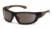 Pyramex Safety CHB290DCC - Carhartt - Carbondale - Safety Eyewear - Black and Tan Frame/Antique Mirror Lens