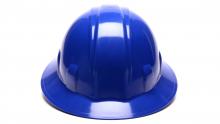 Pyramex Safety HP24162 - SL Series Full Brim Hard Hat - Light Blue -Standard Shell 4 Pt Ratchet Suspension