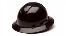 Pyramex Safety HP54111V - Ridgeline Vented Hard Hat - Black-Ridgeline Full Brim 4 Pt Ratchet Suspension