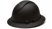 Pyramex Safety HP54117V - Matte Black Graphite Pattern Ridgeline Vented Full Brim 4 Pt Ratchet Suspension