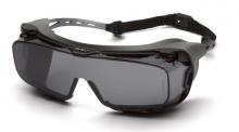 Pyramex Safety S9920STMRG - Cappture Plus - Gray Temples/Gray H2X Anti-fog with Rubber Gasket