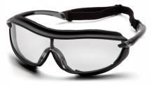 Pyramex Safety SB4610STP - XS3 Plus - Black Frame/Clear Anti-Fog Lens