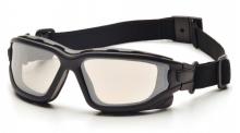 Pyramex Safety SB7010SDNT - I-Force Slim - Black Strap-Temples/Clear Anti-Fog Lens