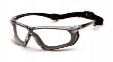 Pyramex Safety SBG10610DT - Black-gray frame / clear H2X anti-fog lens