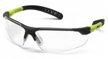 Pyramex Safety SGL10110DTM - Sitecore - Gray and Lime/Clear H2MAX Anti-Fog Lens