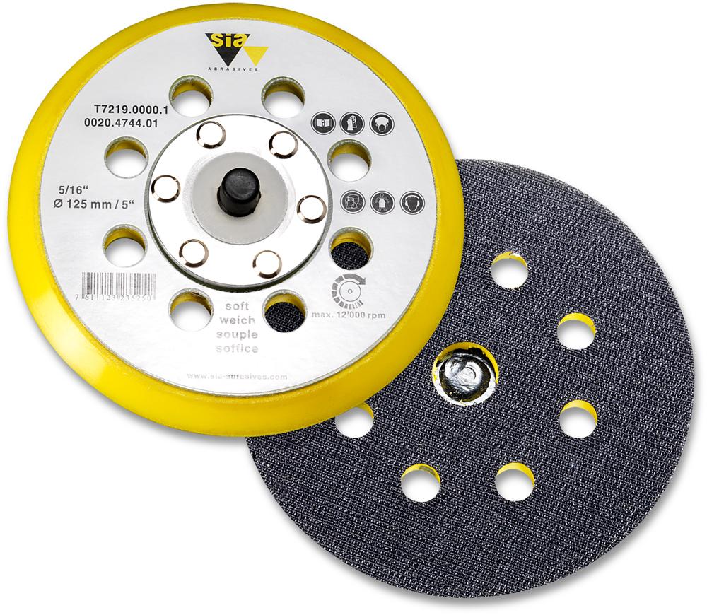 SIA | backing pad for random orbit sander | 125 mm<span class=' ItemWarning' style='display:block;'>Item is usually in stock, but we&#39;ll be in touch if there&#39;s a problem<br /></span>