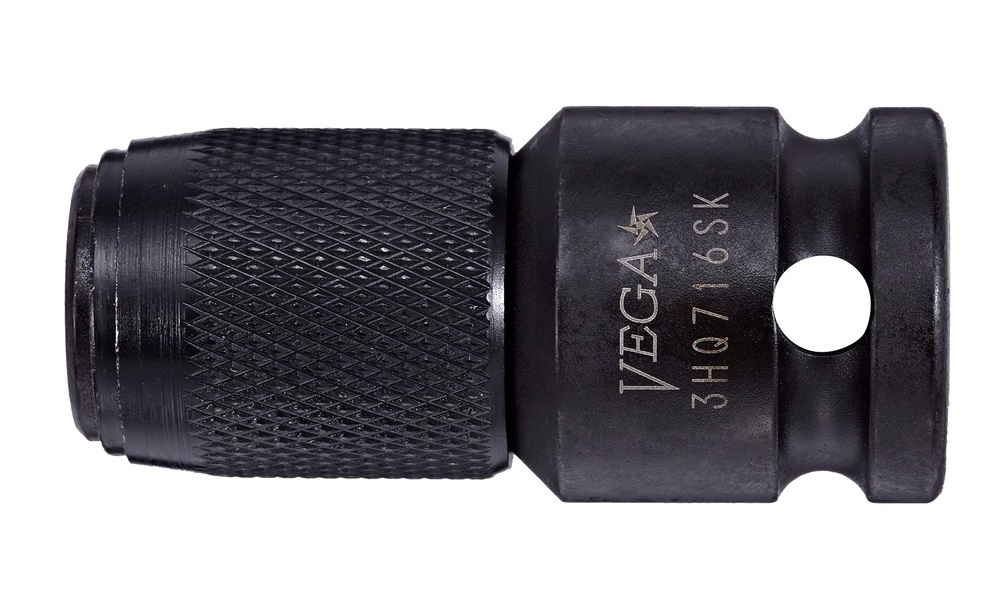 Vega 1/4 x 1/4 Square Drive Bit Holder w/ Set Screw x 1-1/4&#34;<span class=' ItemWarning' style='display:block;'>Item is usually in stock, but we&#39;ll be in touch if there&#39;s a problem<br /></span>