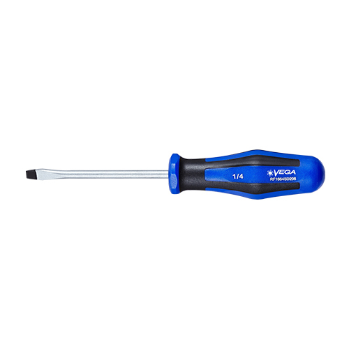 Vega Slotted 1/4 Round Blade Screwdriver x 1&#34;<span class=' ItemWarning' style='display:block;'>Item is usually in stock, but we&#39;ll be in touch if there&#39;s a problem<br /></span>