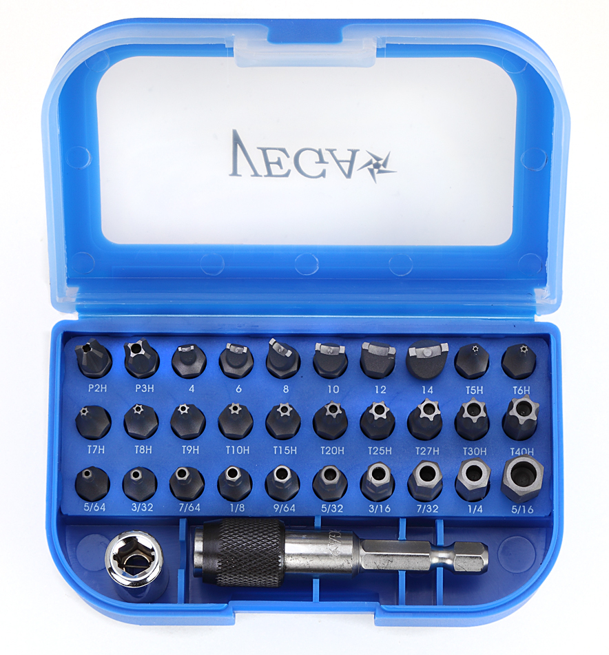 Vega 32pc Standard Driver Bit Set (Tamper)<span class=' ItemWarning' style='display:block;'>Item is usually in stock, but we&#39;ll be in touch if there&#39;s a problem<br /></span>