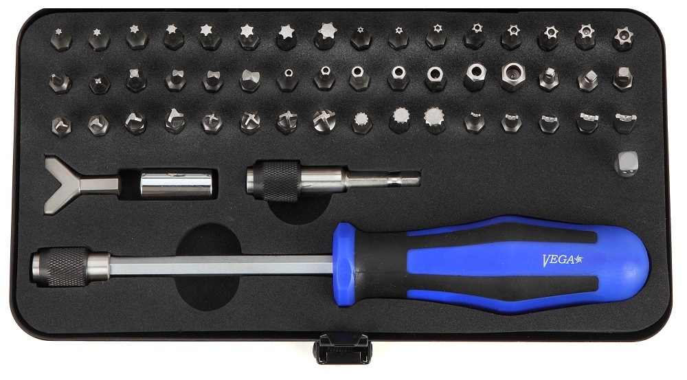 Vega 53pc Bit & Hand Driver Set<span class=' ItemWarning' style='display:block;'>Item is usually in stock, but we&#39;ll be in touch if there&#39;s a problem<br /></span>