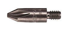 Vega Industries 122430P2X - Vega Phillips #2 12-24 Threaded Bit x 1-3/16" Extra Hard