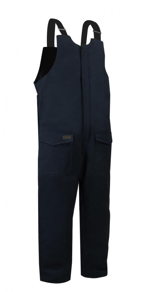 QUILTED DUCK COTTON BIB PANTS WITH ZIPPER ON THE LEGS.<span class=' ItemWarning' style='display:block;'>Item is usually in stock, but we&#39;ll be in touch if there&#39;s a problem<br /></span>