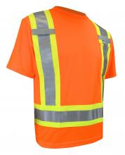 Jackfield 10-662R-O-S - SHORT SLEEVE T-SHIRT WITH REFLECTIVE STRIPES