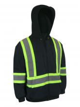 Jackfield 70-713R-N-S - HOODED POLYESTER JACKET WITH REFLECTIVE STRIPES