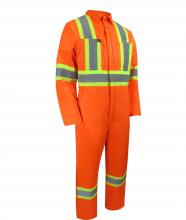 Jackfield 70-311RO-L - INSULATED COVERALL WITH ZIPPER ON THE LEGS AND REFLECTIVE STRIPES