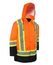 Jackfield 70-546J-B-M - 6 IN 1 PARKA WITH REFLECTIVE STRIPES