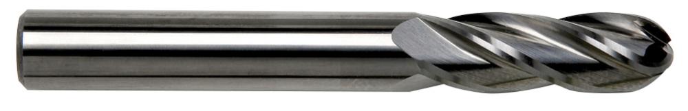 Sowa High Performance 3/8 x 3&#34; OAL 4 Flute Ball Nose Long Length Bright Finish C<span class=' ItemWarning' style='display:block;'>Item is usually in stock, but we&#39;ll be in touch if there&#39;s a problem<br /></span>