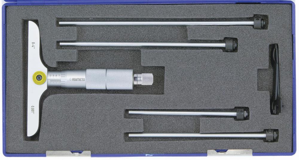 Asimeto 7201041 0-4&#34; Depth Micrometer With 2.5&#34; Base<span class=' ItemWarning' style='display:block;'>Item is usually in stock, but we&#39;ll be in touch if there&#39;s a problem<br /></span>