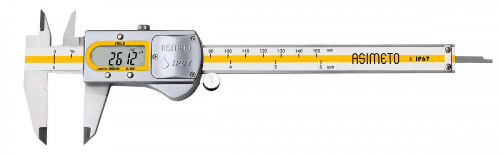 Asimeto 7305062 0-6&#34; x 0.0005&#34; IP67 Coolant Proof Absolute Digital Calipers<span class=' ItemWarning' style='display:block;'>Item is usually in stock, but we&#39;ll be in touch if there&#39;s a problem<br /></span>