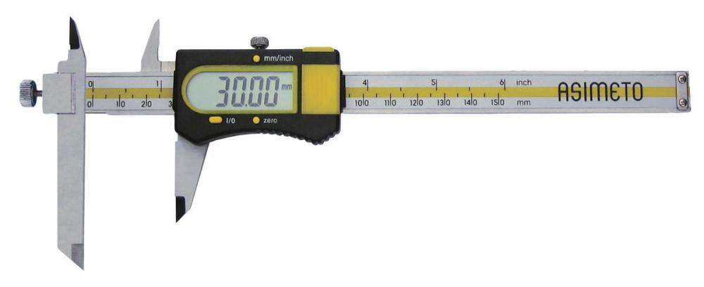 Asimeto 7317060 0-6&#34; x 0.0005&#34; Digital Caliper With Adjustable Measuring Jaws<span class=' ItemWarning' style='display:block;'>Item is usually in stock, but we&#39;ll be in touch if there&#39;s a problem<br /></span>