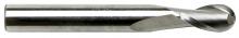 Sowa Tool 101-242 - Sowa High Performance 1/16 x 1-1/2" OAL 2 Flute Ball Nose Stub Length Bright Fin