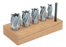 Sowa Tool 138-148 - STM ?9/16 - 1-1/16 x 1" Depth HSS 5pc Annular Cutter Set