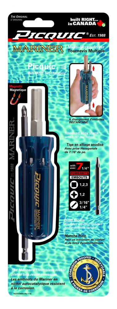 Mariner Multibit driver with Plated Bits Carded Aquamarine<span class=' ItemWarning' style='display:block;'>Item is usually in stock, but we&#39;ll be in touch if there&#39;s a problem<br /></span>