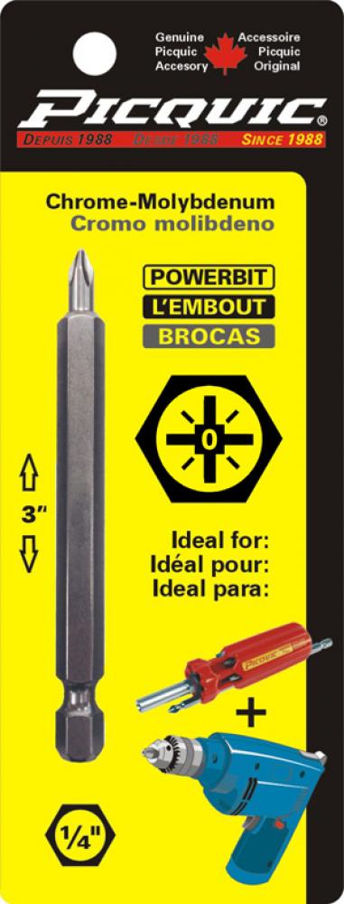 3 inch PozidrivÂ® # 0 Powerbit Carded<span class=' ItemWarning' style='display:block;'>Item is usually in stock, but we&#39;ll be in touch if there&#39;s a problem<br /></span>
