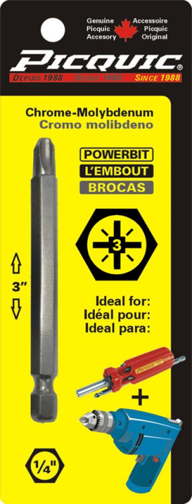3 inch PozidrivÂ® # 3 Powerbit Carded<span class=' ItemWarning' style='display:block;'>Item is usually in stock, but we&#39;ll be in touch if there&#39;s a problem<br /></span>