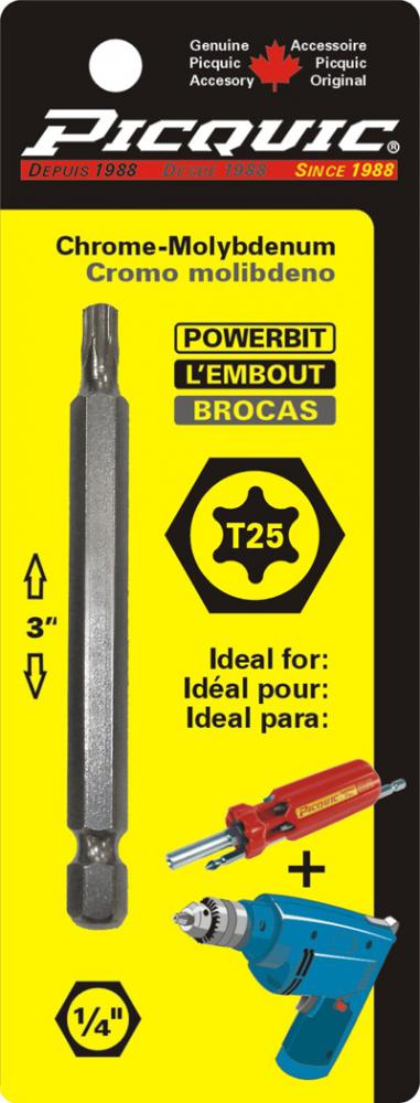 3 inch TorxÂ® # 25 Powerbit Carded<span class=' ItemWarning' style='display:block;'>Item is usually in stock, but we&#39;ll be in touch if there&#39;s a problem<br /></span>