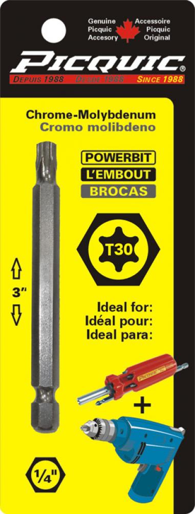 3 inch TorxÂ® # 30 Powerbit Carded<span class=' ItemWarning' style='display:block;'>Item is usually in stock, but we&#39;ll be in touch if there&#39;s a problem<br /></span>