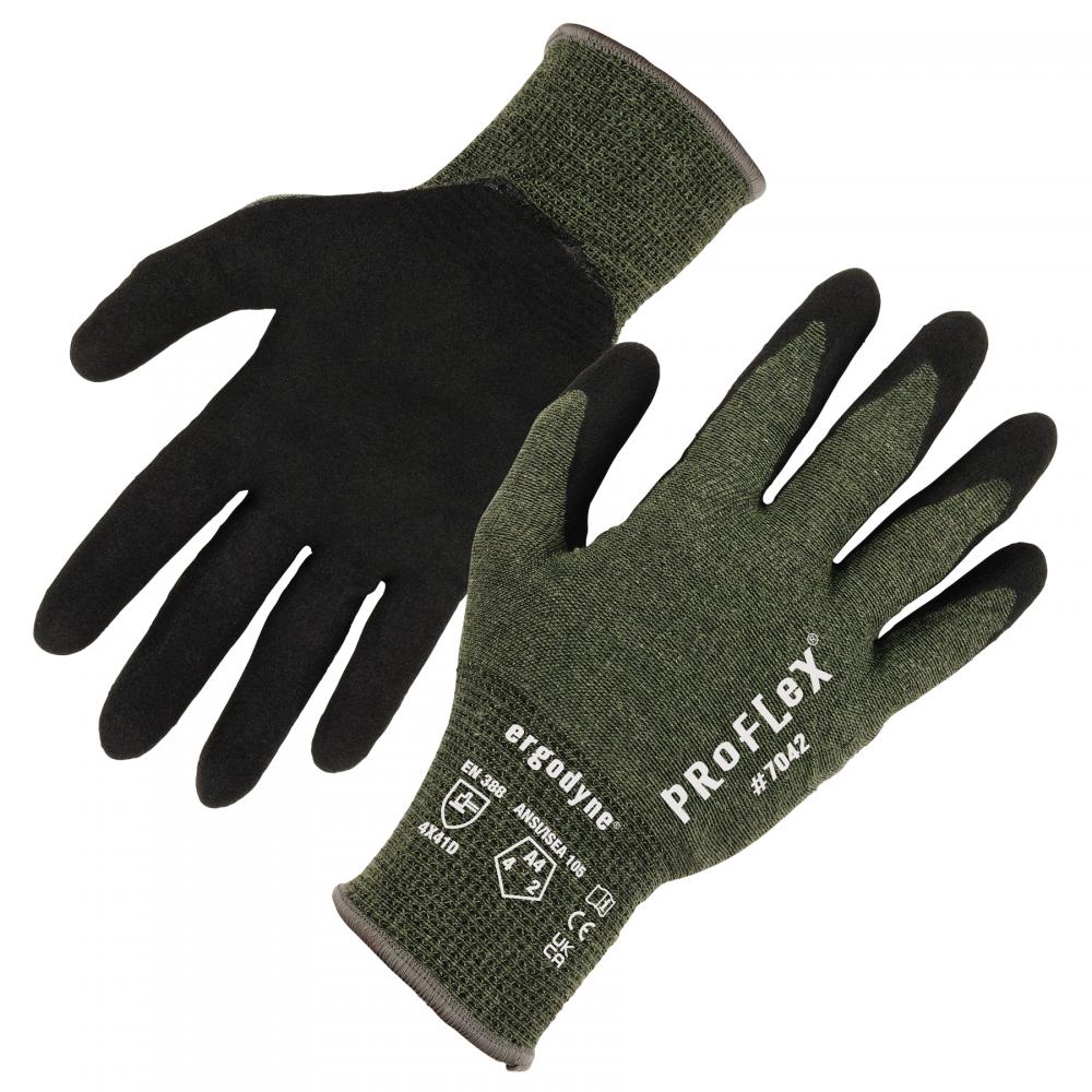 7042 1-pair M Green ANSI A4 Nitrile Coated CR Gloves<span class=' ItemWarning' style='display:block;'>Item is usually in stock, but we&#39;ll be in touch if there&#39;s a problem<br /></span>