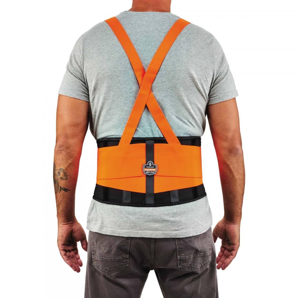100HV XS Orange Spandex Hi-Vis Back Support Brace<span class=' ItemWarning' style='display:block;'>Item is usually in stock, but we&#39;ll be in touch if there&#39;s a problem<br /></span>