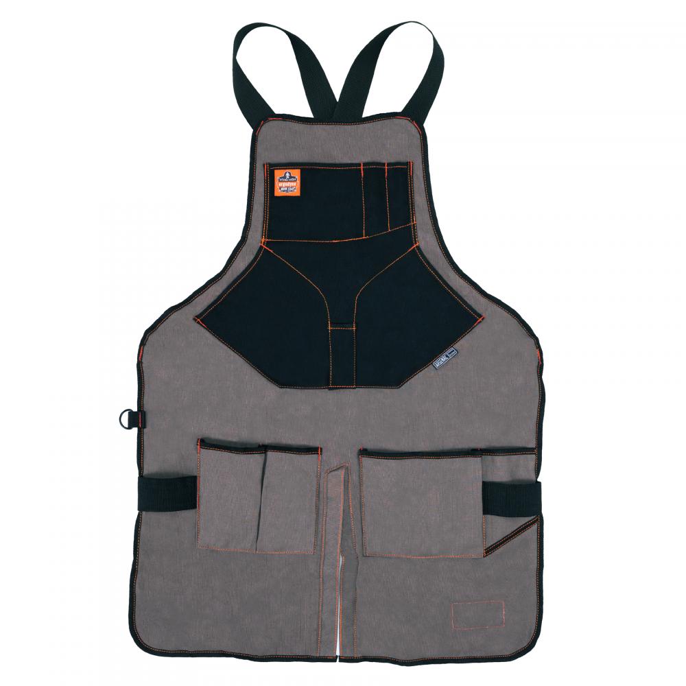 5705 Gray Canvas Tool Apron - Extended Length<span class=' ItemWarning' style='display:block;'>Item is usually in stock, but we&#39;ll be in touch if there&#39;s a problem<br /></span>