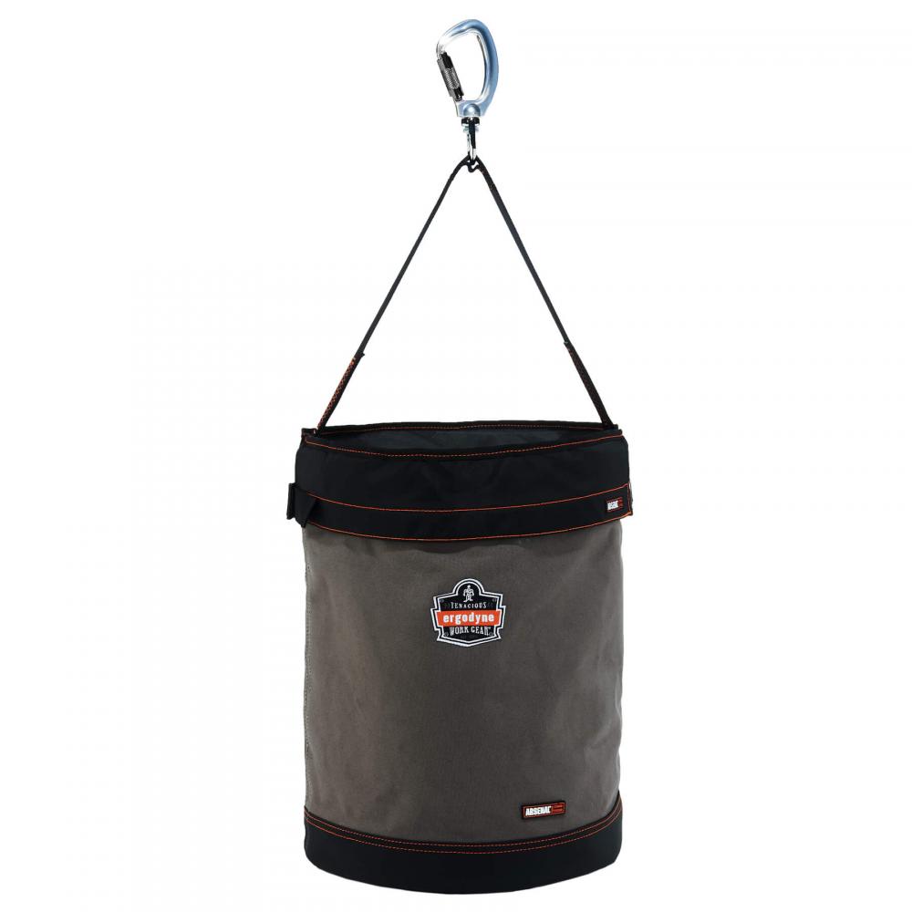 5945T XL Gray XL Swiveling Carabiner Canvas Hoist Bucket and Top<span class=' ItemWarning' style='display:block;'>Item is usually in stock, but we&#39;ll be in touch if there&#39;s a problem<br /></span>