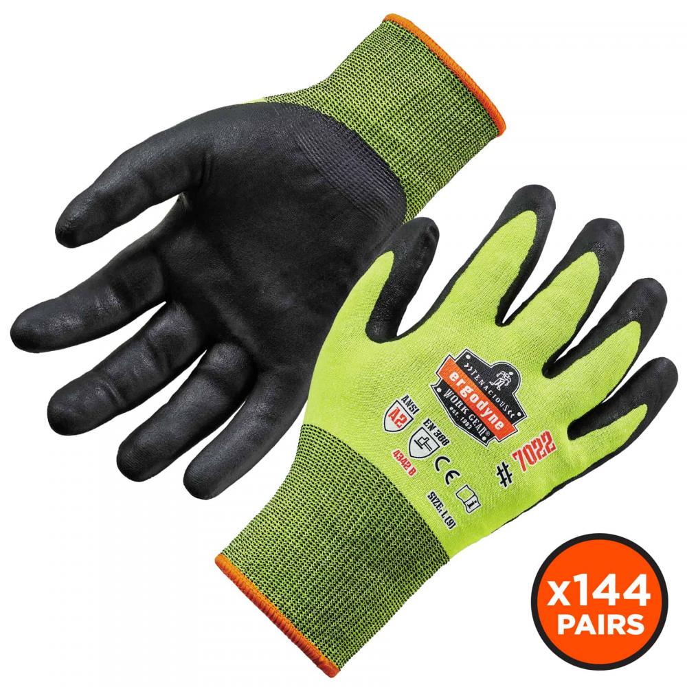7022 144-pair S Lime ANSI A2 Coated CR Gloves DSX<span class=' ItemWarning' style='display:block;'>Item is usually in stock, but we&#39;ll be in touch if there&#39;s a problem<br /></span>