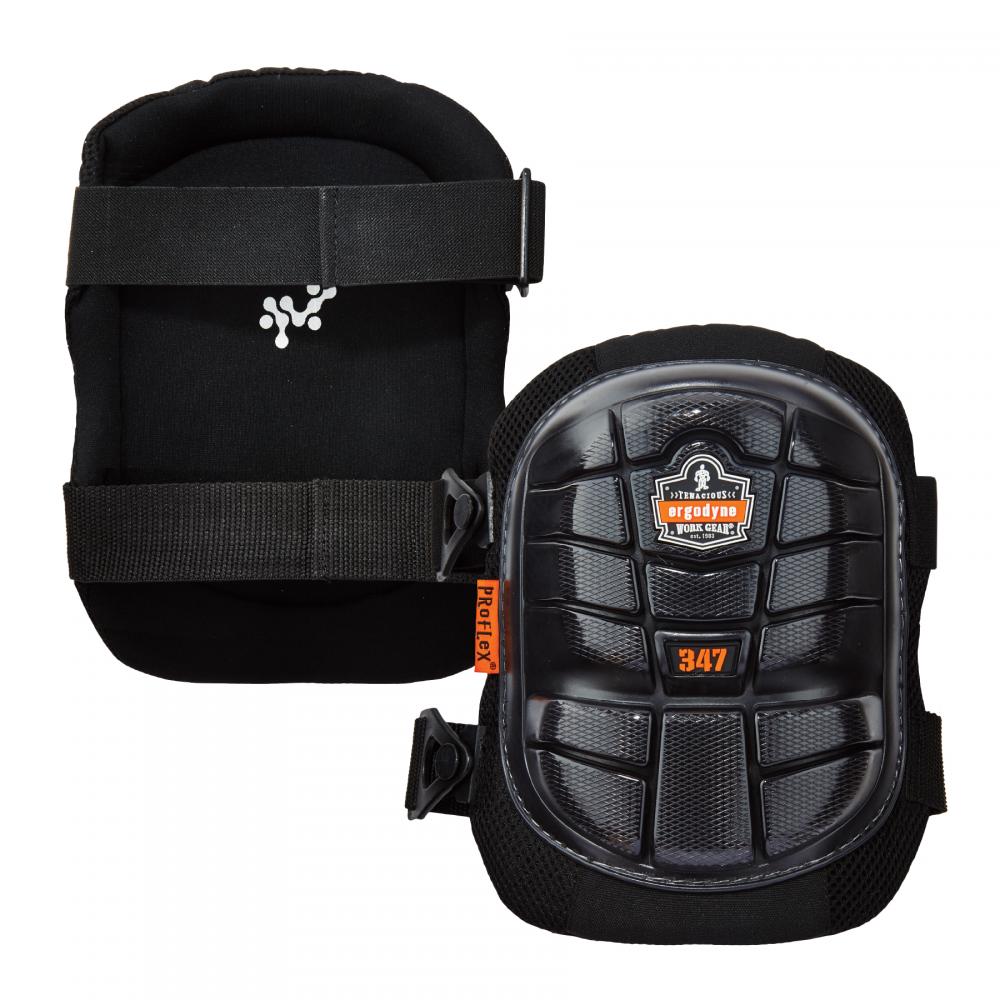 347 Black Lightweight Gel Knee Pads - Long Hard Cap<span class=' ItemWarning' style='display:block;'>Item is usually in stock, but we&#39;ll be in touch if there&#39;s a problem<br /></span>