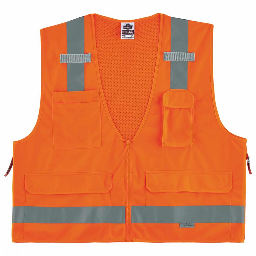 8250Z L/XL Orange Class 2 Surveyors Vest<span class=' ItemWarning' style='display:block;'>Item is usually in stock, but we&#39;ll be in touch if there&#39;s a problem<br /></span>