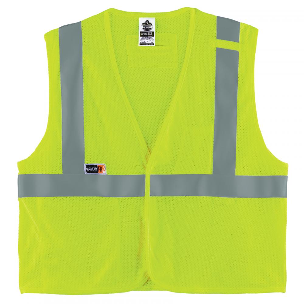 8263FRHL 4XL/5XL Lime Class 2 FR Safety Vest - HL - Economy<span class=' ItemWarning' style='display:block;'>Item is usually in stock, but we&#39;ll be in touch if there&#39;s a problem<br /></span>