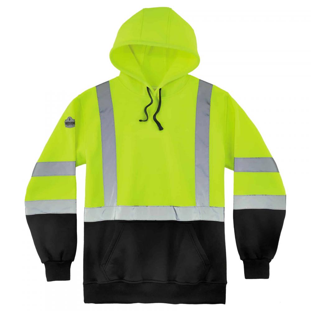 8373 XL Lime Class 3 Hooded Sweatshirt Black Bottom<span class=' ItemWarning' style='display:block;'>Item is usually in stock, but we&#39;ll be in touch if there&#39;s a problem<br /></span>