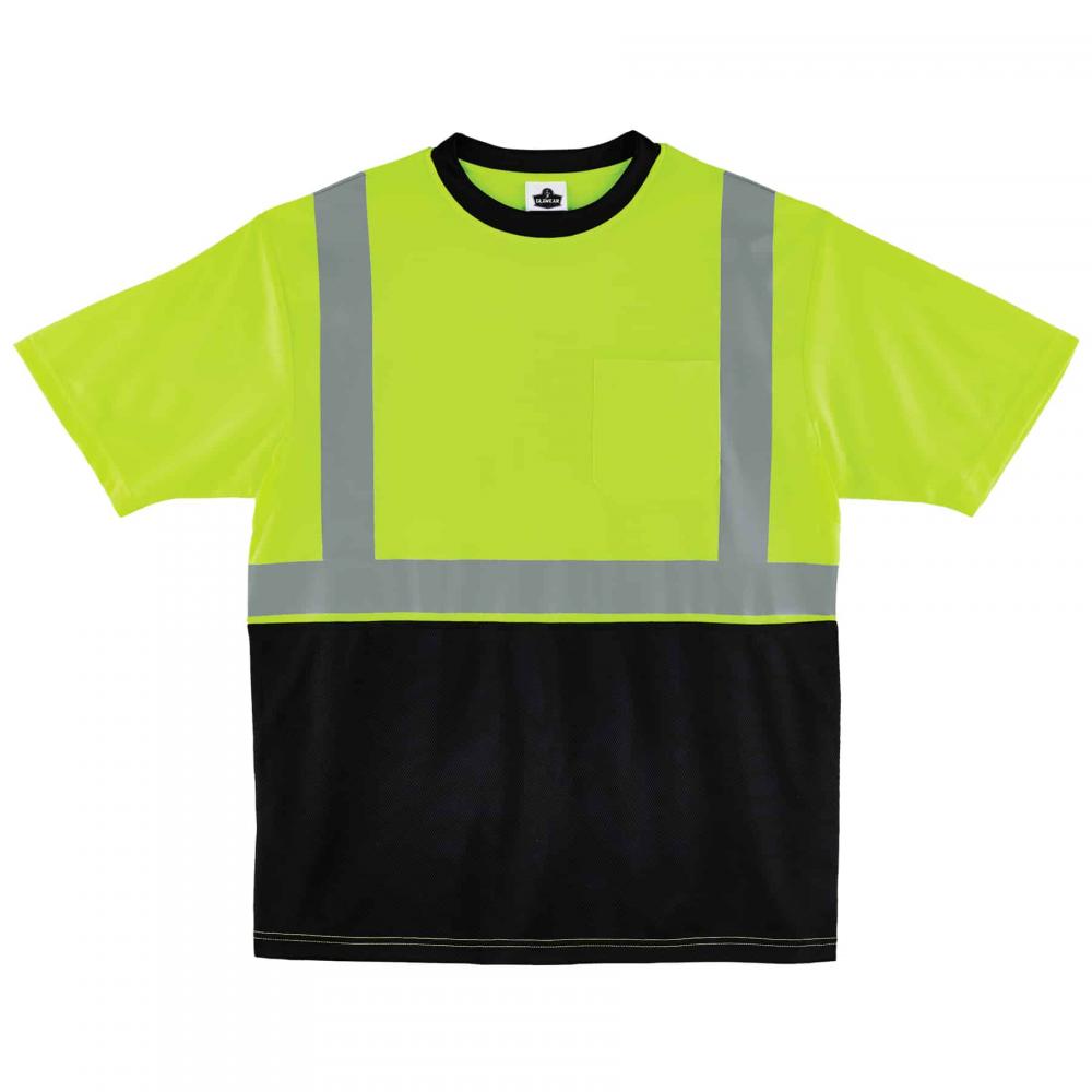 8289BK XL Lime Class 2 Hi-Vis T-Shirt Black Bottom<span class=' ItemWarning' style='display:block;'>Item is usually in stock, but we&#39;ll be in touch if there&#39;s a problem<br /></span>