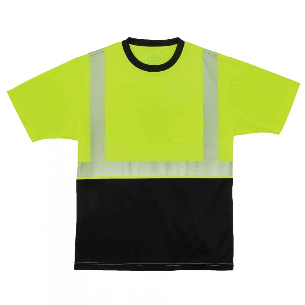 8280BK M Lime Class 2 Performance T-Shirt Black Bottom<span class=' ItemWarning' style='display:block;'>Item is usually in stock, but we&#39;ll be in touch if there&#39;s a problem<br /></span>