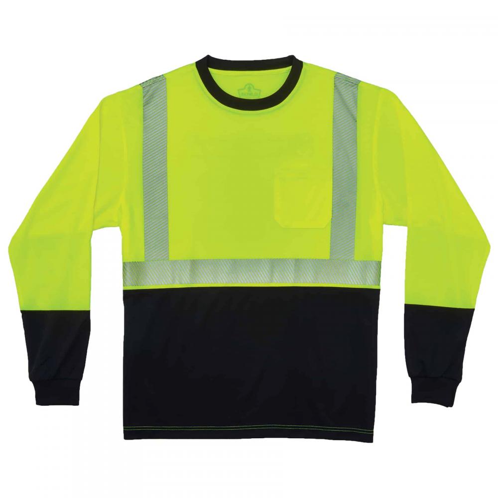 8281BK M Lime Class 2 Long Sleeve Shirt Black Bottom<span class=' ItemWarning' style='display:block;'>Item is usually in stock, but we&#39;ll be in touch if there&#39;s a problem<br /></span>