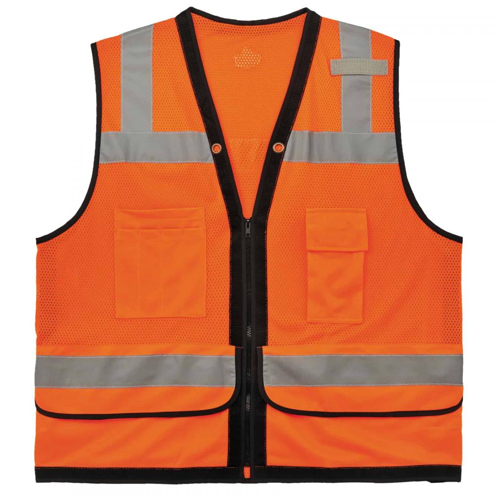 8253HDZ L/XL Orange Class 2 Heavy-Duty Mesh Surveyors Vest<span class=' ItemWarning' style='display:block;'>Item is usually in stock, but we&#39;ll be in touch if there&#39;s a problem<br /></span>