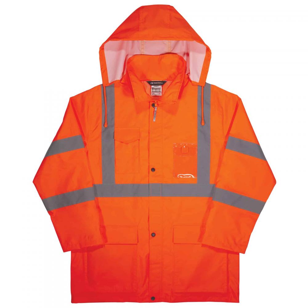 8366 2XL Orange Class 3 Lightweight Hi-Vis Rain Jacket<span class=' ItemWarning' style='display:block;'>Item is usually in stock, but we&#39;ll be in touch if there&#39;s a problem<br /></span>