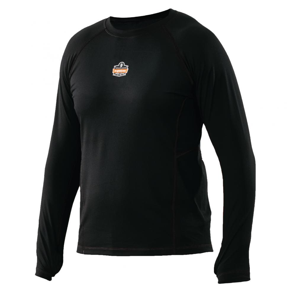 6435 L Black Midweight Long Sleeve Base Layer Shirt - 240g<span class=' ItemWarning' style='display:block;'>Item is usually in stock, but we&#39;ll be in touch if there&#39;s a problem<br /></span>